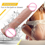 10 Inch big Waterproof Dual-Density Textured Realistic Silicone Dildo