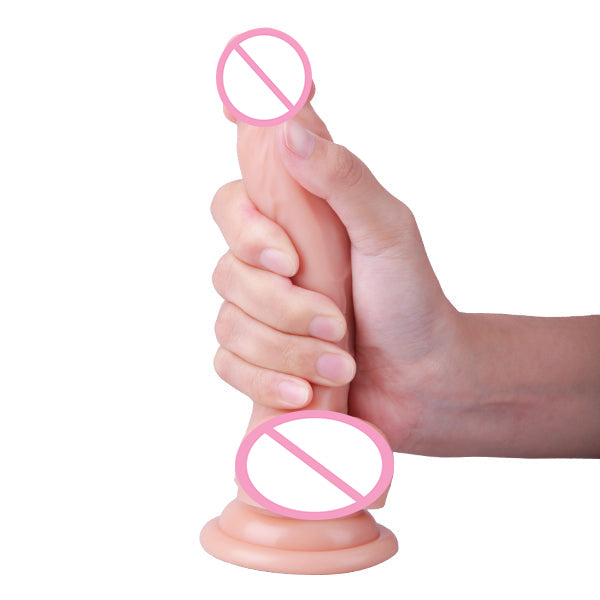 6.7 Inch Ultra-Soft Realistic Penis Dildo for Vagina Anal Play