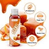 Senzace 4 fl.oz Natural Edible Personal Lube for Men Women Couples, Premium Water Based Lubricant for Women, Smooth and Slippery Long Lasting,Caramel Flavored Lubricant