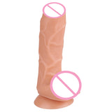 6.3 Inch Realistic Dildo With Foreskin Glans for Beginners Trainer