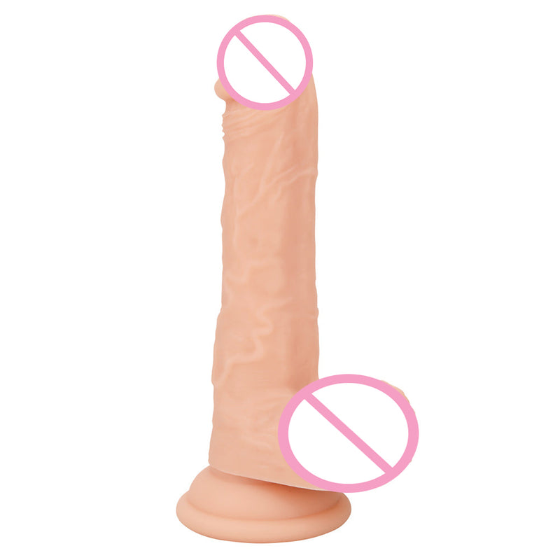 6.7 Inch Soft Realistic Suction Cup Dildo for Beginners Throat Trainer