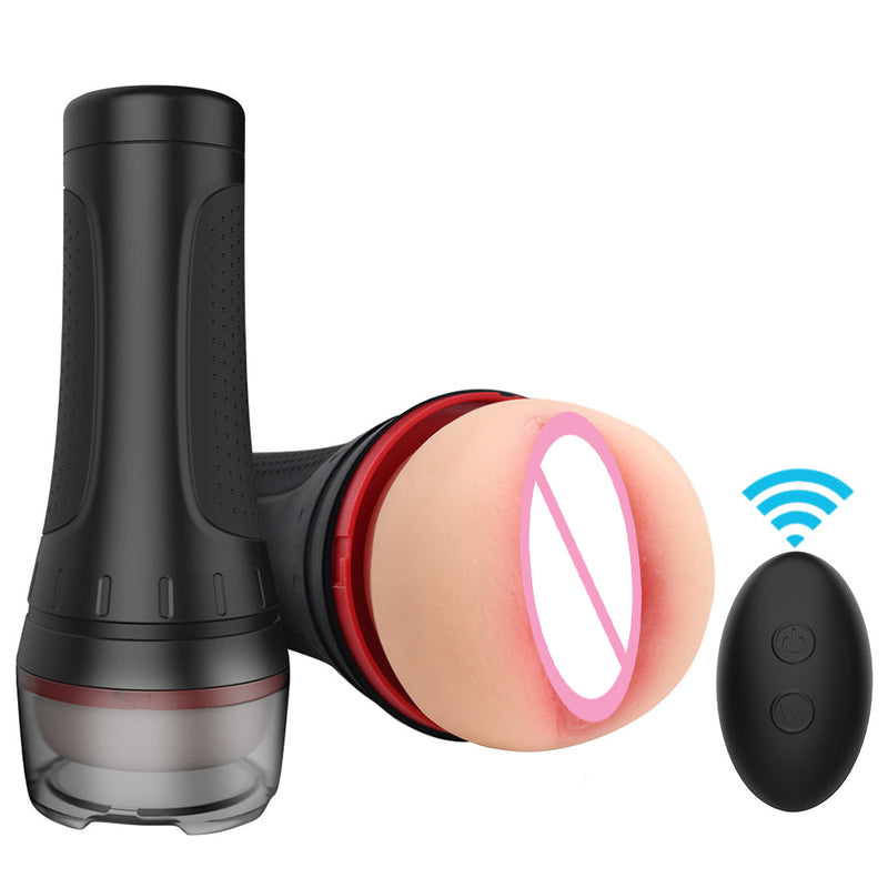 10 Vibration Remote Control Male Masturbator Cup Detachable Pocket Pussy