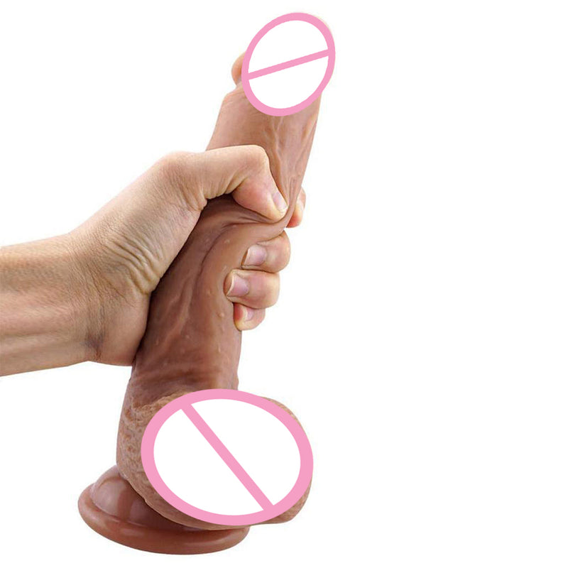 9 Inch Ultra-Soft Silicone Realistic Dildo For Women