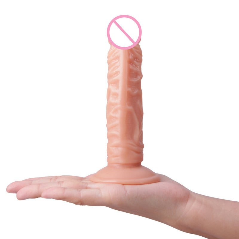6.1 Inch Realistic Veined Dildo Without Scrotum For Anal Beginners