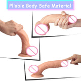 10.6 Inch Curved Huge Realistic G-Spot Dildo Vaginal Anal Play