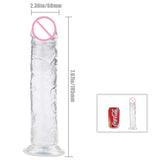 4 Kinds Size Super Suction Transparent Realistic Dildo Ball-free