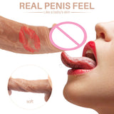 Remote Control 7.84 Inch Realistic Vibrating Dildo With Bullet 9 Modes