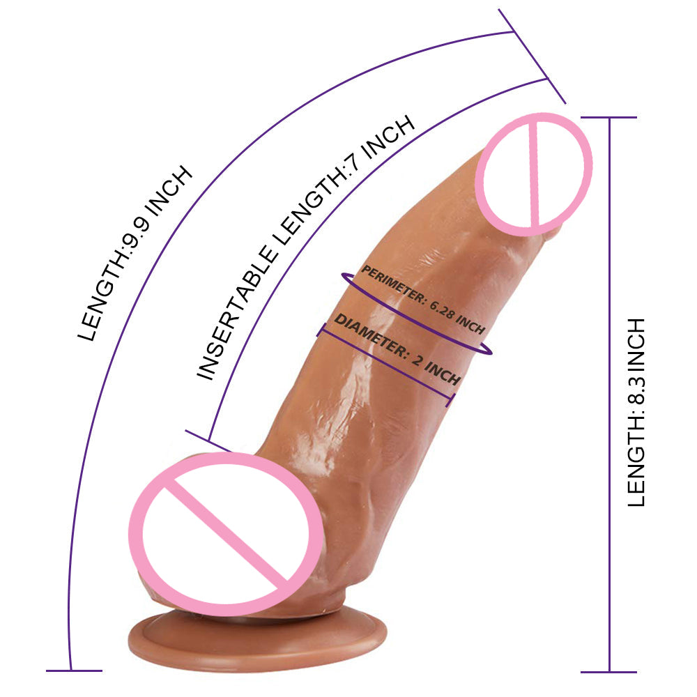 2 Inch Diameter Small Glans Big Thick G-spot Stimulating Dildo