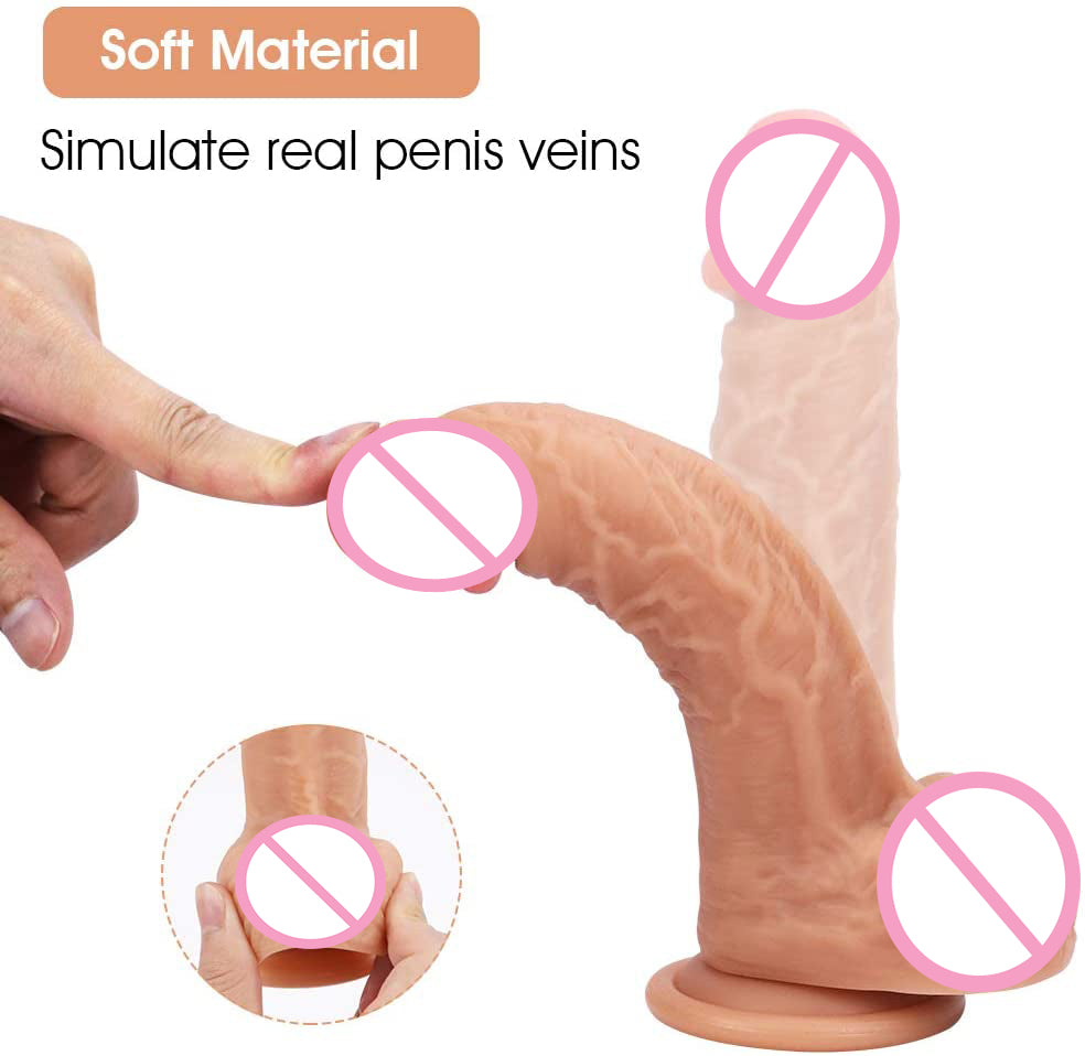 7 Inch Realistic G-Spot Dildo for Vaginal Anal Stimulation