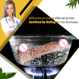 10 Inch big Waterproof Dual-Density Textured Realistic Silicone Dildo