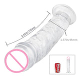 4 Kinds Size Super Suction Transparent Realistic Dildo Ball-free