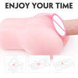 Pussy Ass Male Masturbator with Realistic Labia Vagina & Anal Stroker