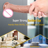10 Inch big Waterproof Dual-Density Textured Realistic Silicone Dildo
