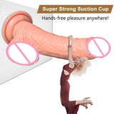 9 Inch Huge Popular Suction Cup Soft Realistic Dildo