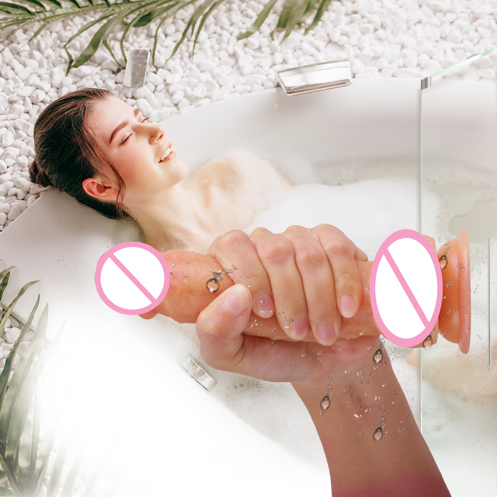 7.1 Inch Realistic G Spot Dildo For Beginner With Strong Suction Cup
