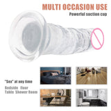 4 Kinds Size Super Suction Transparent Realistic Dildo Ball-free