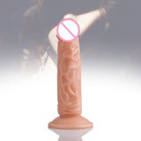 6.1 Inch Realistic Veined Dildo Without Scrotum For Anal Beginners