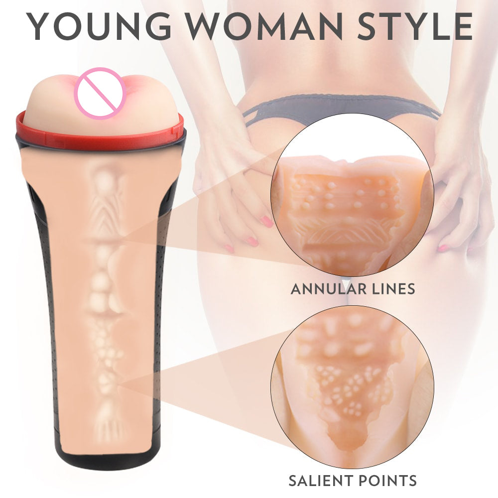 10 Vibration Remote Control Male Masturbator Cup Detachable Pocket Pussy