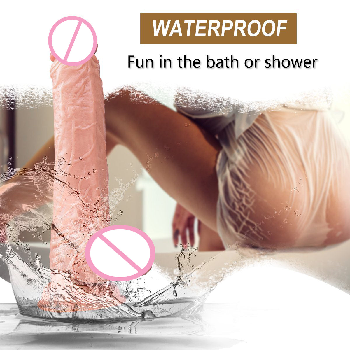 9 Inch Huge Popular Suction Cup Soft Realistic Dildo