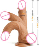Best 8 Inch Removable & Bendable Realistic Silicone Harness Strap On Dildo