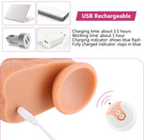 9.8 Inch Liquid Silicone Realistic Licking Thrusting Rotating Dildo