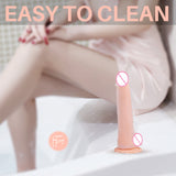 7.68 Inch Silicone Soft Flexible Realistic Dildo With The Keel