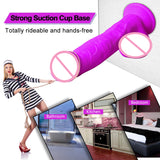 9.5 Inch Super Soft Liquid Realistic Silicone Dildo Lifelike Penis