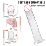 4 Kinds Size Super Suction Transparent Realistic Dildo Ball-free