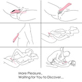 9 Rotating Vibrating Patterns Silicone G-Spot Vibrator Tongue Licking