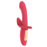 16 Powerful Patterns Soft G-Spot Dildo Vibrator with Clit Stimulation