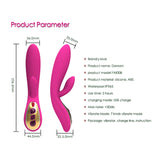 7 Modes Waterproof G-Spot Rabbit Massager Rechargeable Dual Stimulation