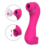 2 In 1 Clitoral Sucking & Licking G Spot Vibrator 10 Dual Stimulation