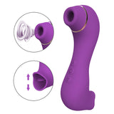 2 In 1 Clitoral Sucking & Licking G Spot Vibrator 10 Dual Stimulation