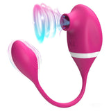 2 In 1 G-Spot & Clitoral Sucking Vibrator With Vibrating Egg