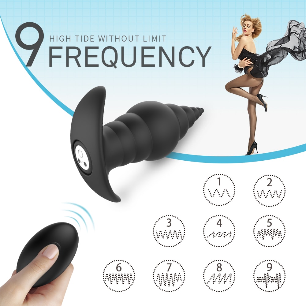9-Mode Wareable Beads Anal Massager Wireless with Removable Bullet