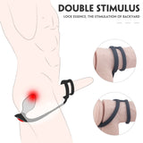 3Pcs Detachable Base Jewel Stainless Steel Anal Plug Kit with Cock Ring