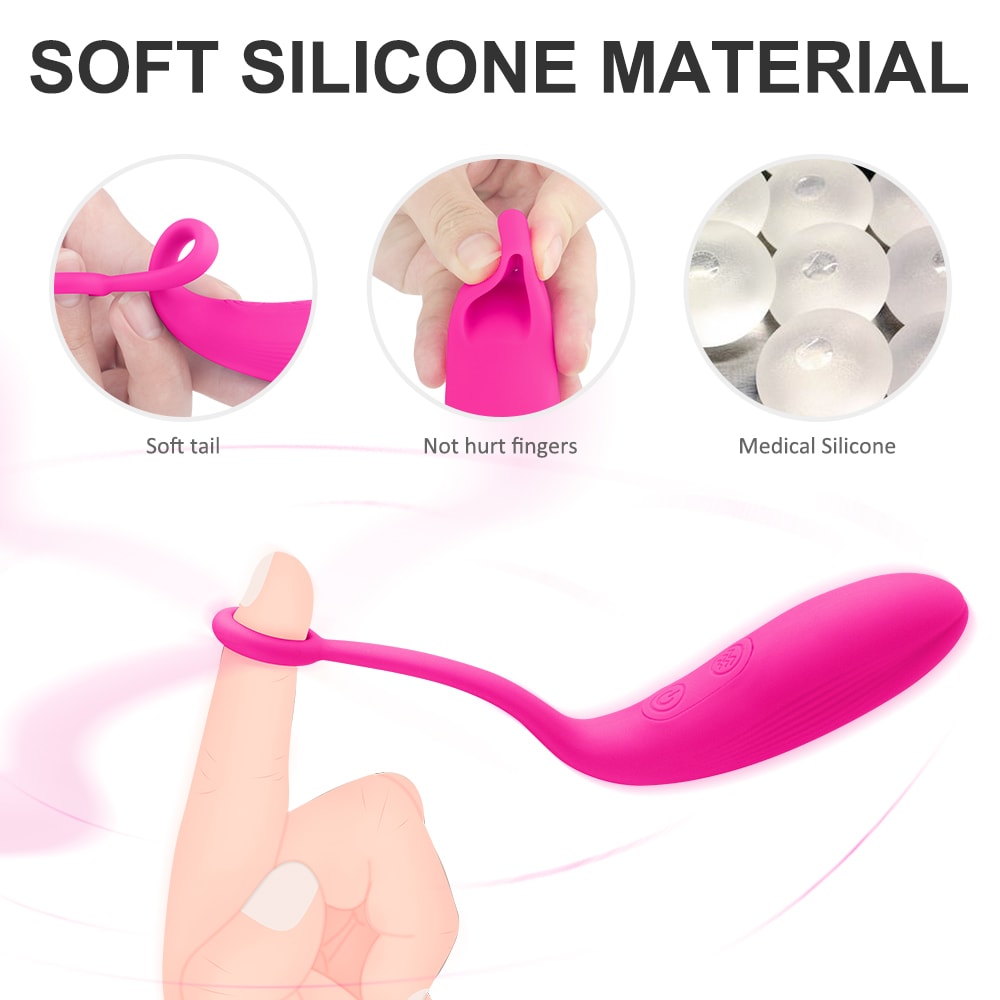 9-Frequency Bullet Egg with Finger Cover Vibrating Remote Control