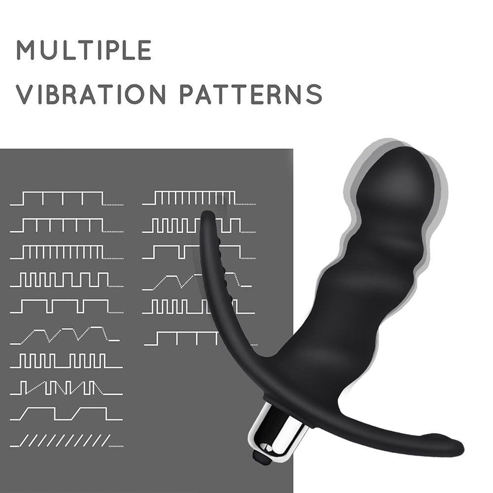 Prostate Anal Massager With Detachable Bullet Vibrator 16 Frequencies