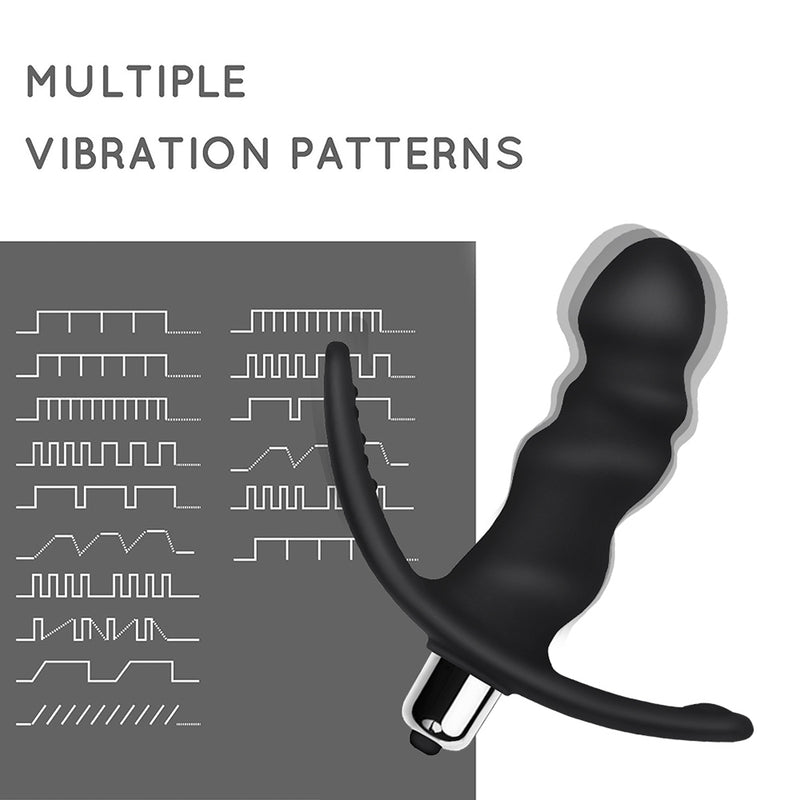Prostate Anal Massager With Detachable Bullet Vibrator 16 Frequencies