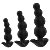 3 Sizes Anal Beads Trainer Set with Flared Base Prostate Sex Toys