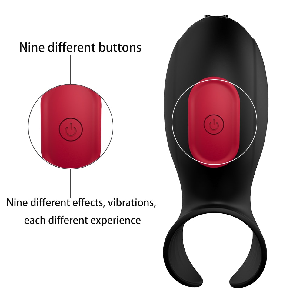 Powerful Vibrating Penis Stimulator Massager 9 Vibration Modes