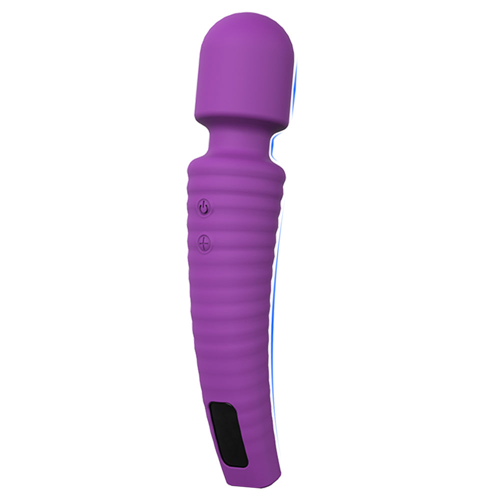 360° Flexible Neck 9 Intensities Wand Massager with 9 Color LED Lights
