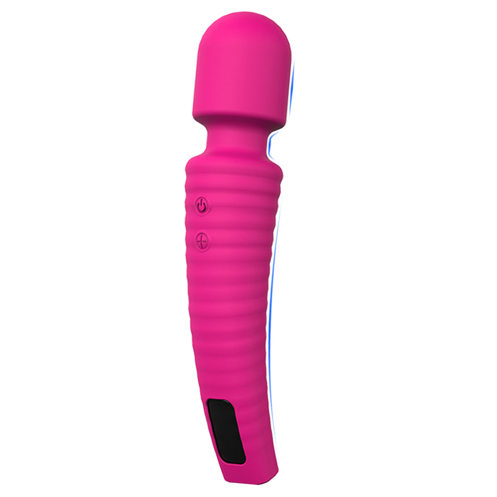 360° Flexible Neck 9 Intensities Wand Massager with 9 Color LED Lights