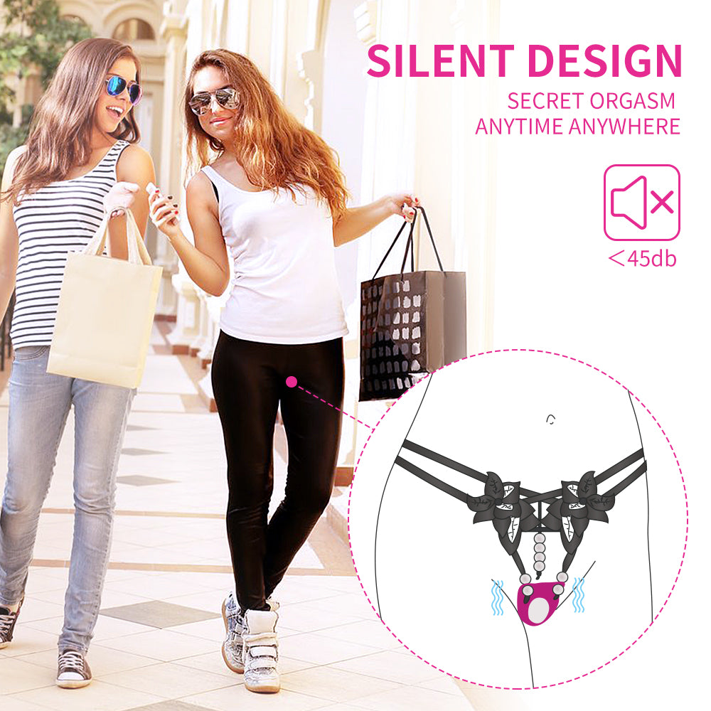 9-Mode Strap On Panty Vibrator Butterfly Vibrator With Remote Control