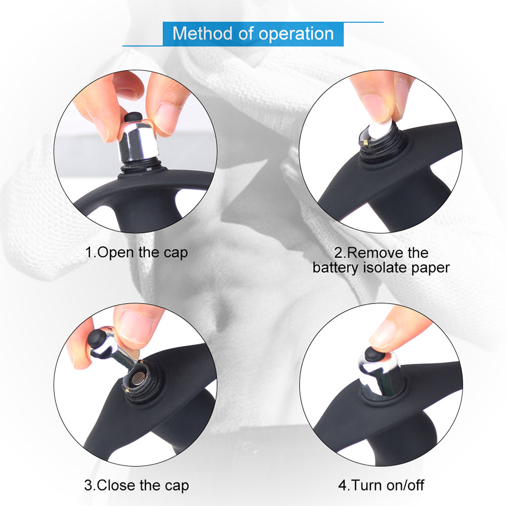 Prostate Anal Massager With Detachable Bullet Vibrator 16 Frequencies