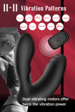Male Vibrating Prostate Massager Anal Vibrator with 11x11 Stimulations