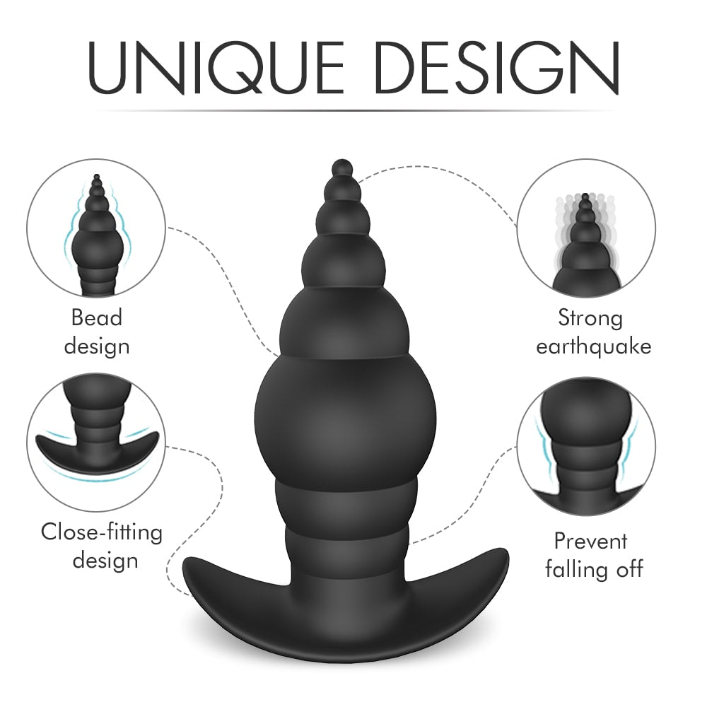 9-Mode Wareable Beads Anal Massager Wireless with Removable Bullet