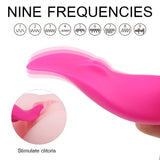 Rechargeable 9 Strong Stimulations Tongue Licking Butterfly Vibrator