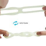 Silicone Dual Penis Ring Noctilucent Cock Ring for Erection Enhancing