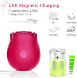 Rose Clitoral Sucking Vibrator for Women with 7 Intense Suction